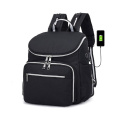 USB Mummy Baby Felt Diaper Bag Backpack